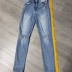 eunina Light Blue Distressed Skinny Jeans